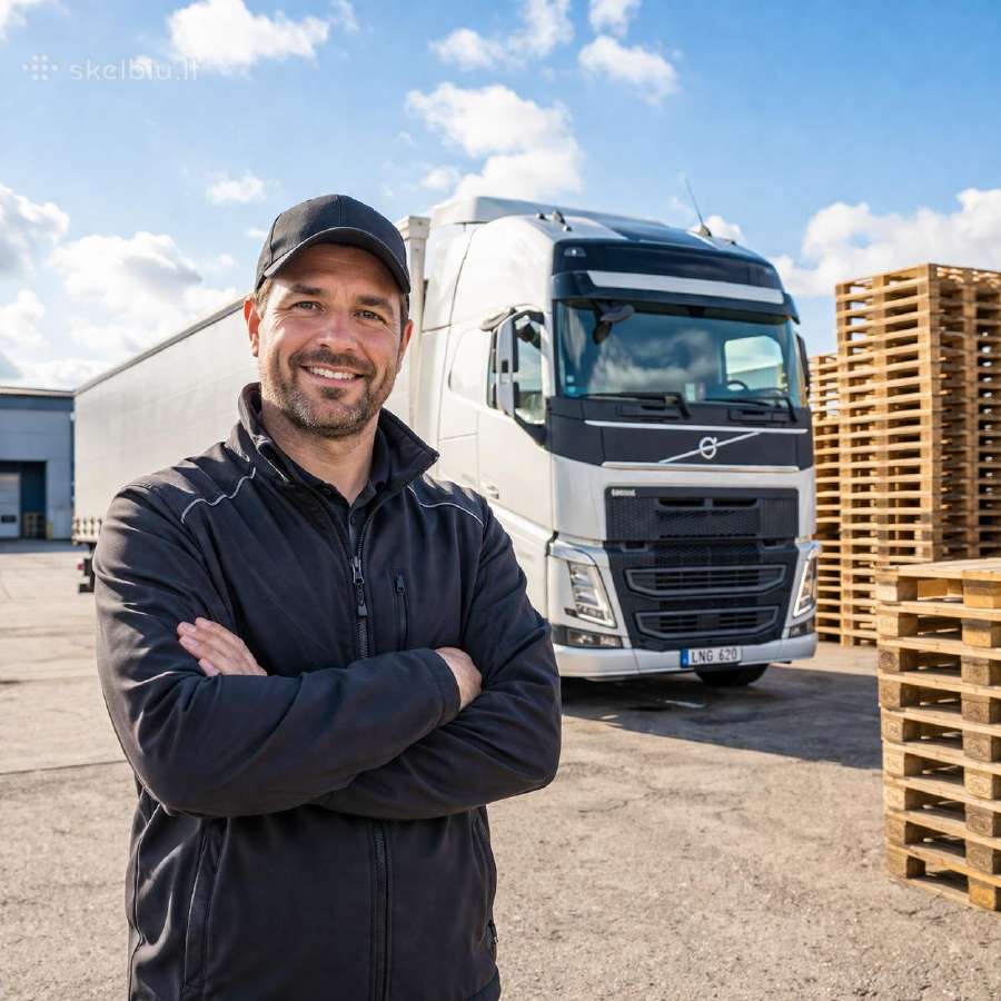 CE vairuotojas 115 €/d.kasdien grįžtama į bazę