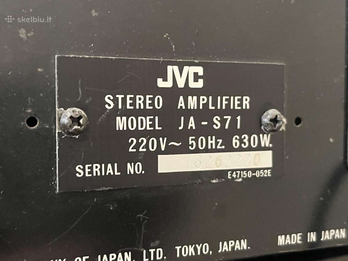 Technics SB-5 (1980) JVC Ja-s71 (1976) - nuotraukos Nr. 7