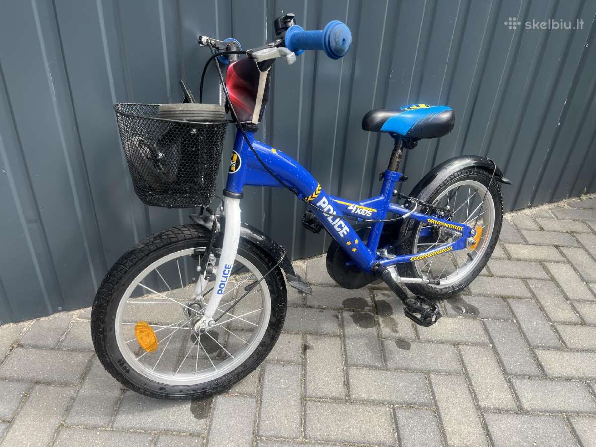 Vaikiskas dviratis 16 4kids Police