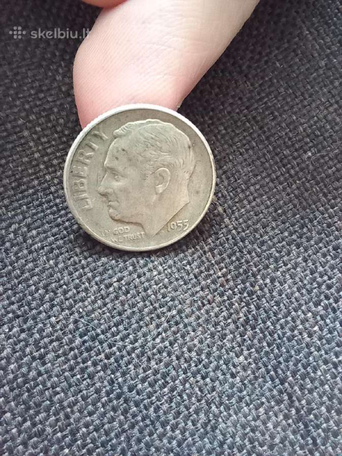 One dime 1955 s - nuotraukos Nr. 2