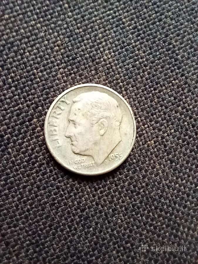 One dime 1955 s - nuotraukos Nr. 4