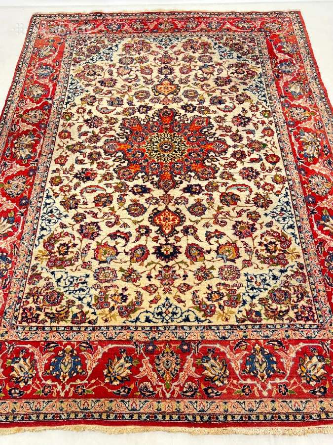 Vilnonis rankų darbo kilimas "Isfahan" - nuotraukos Nr. 3