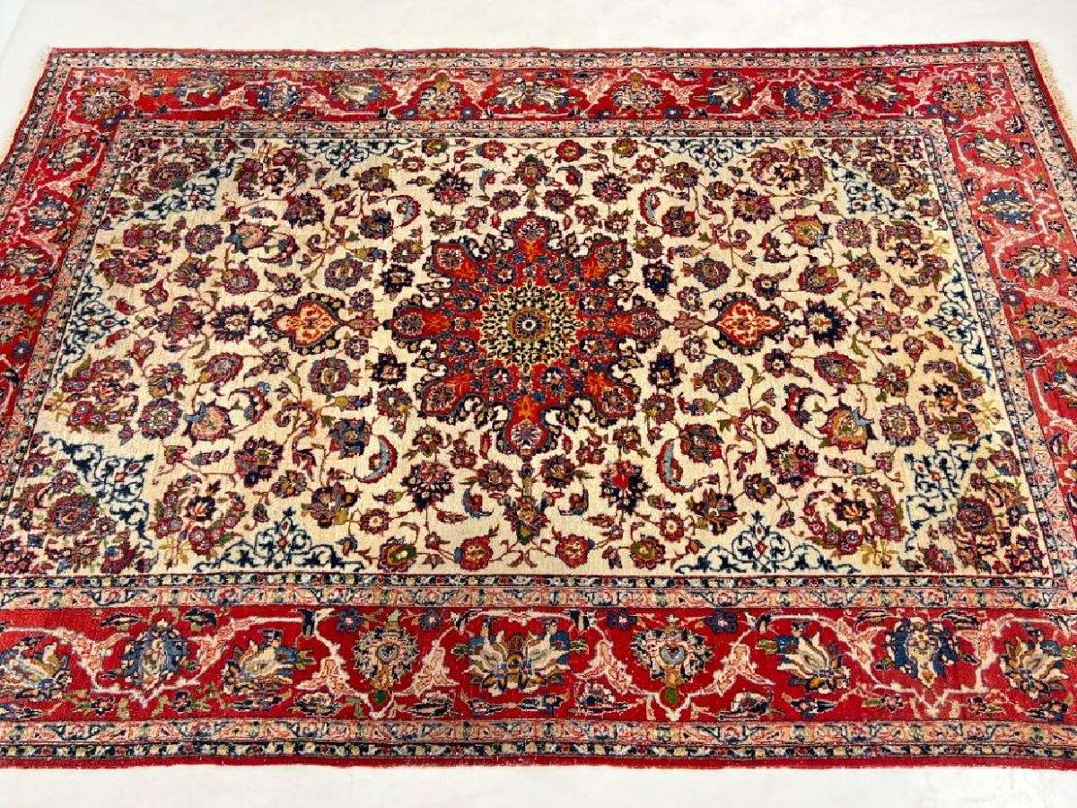 Vilnonis rankų darbo kilimas "Isfahan" - nuotraukos Nr. 4