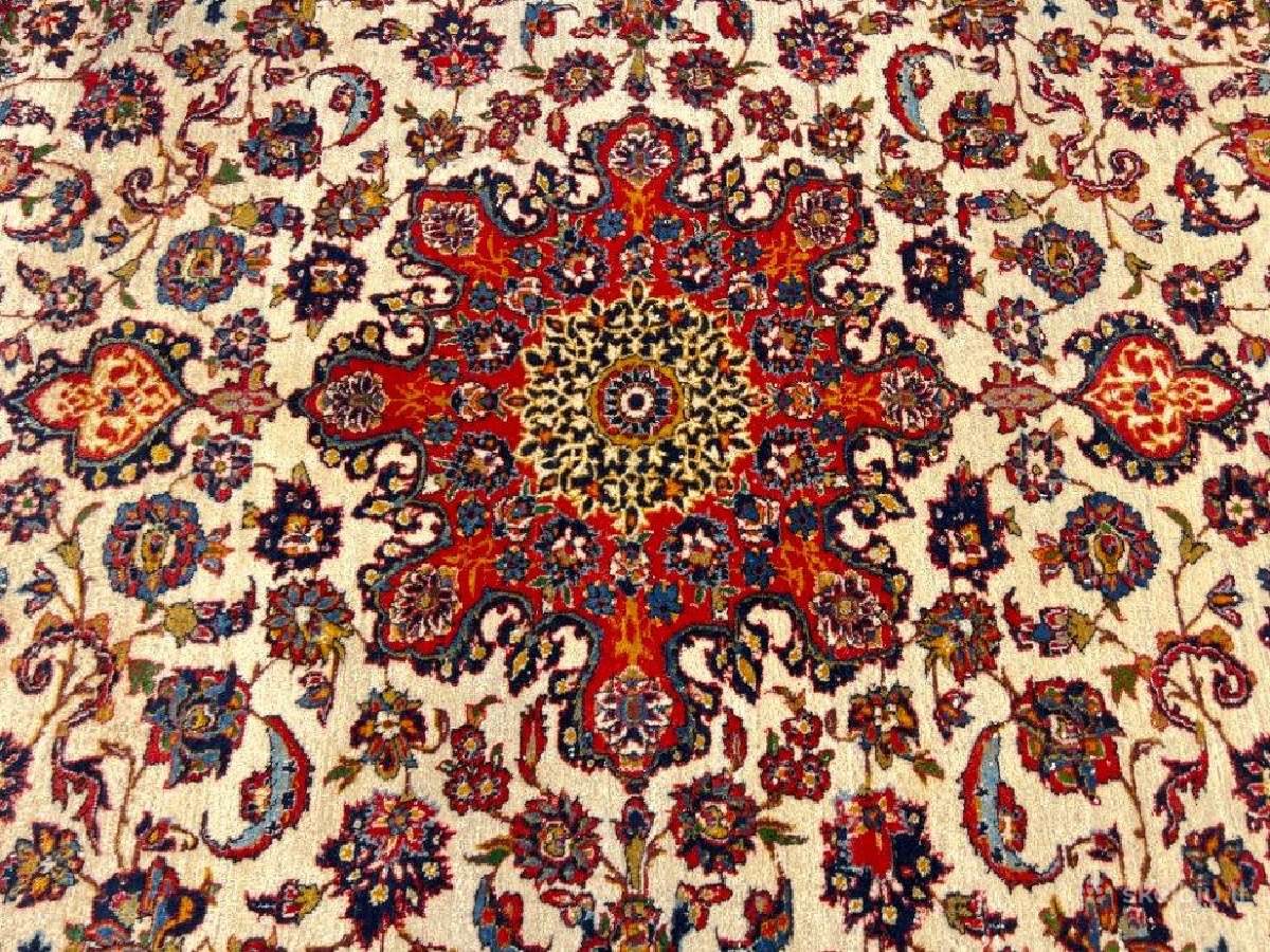 Vilnonis rankų darbo kilimas "Isfahan" - nuotraukos Nr. 6