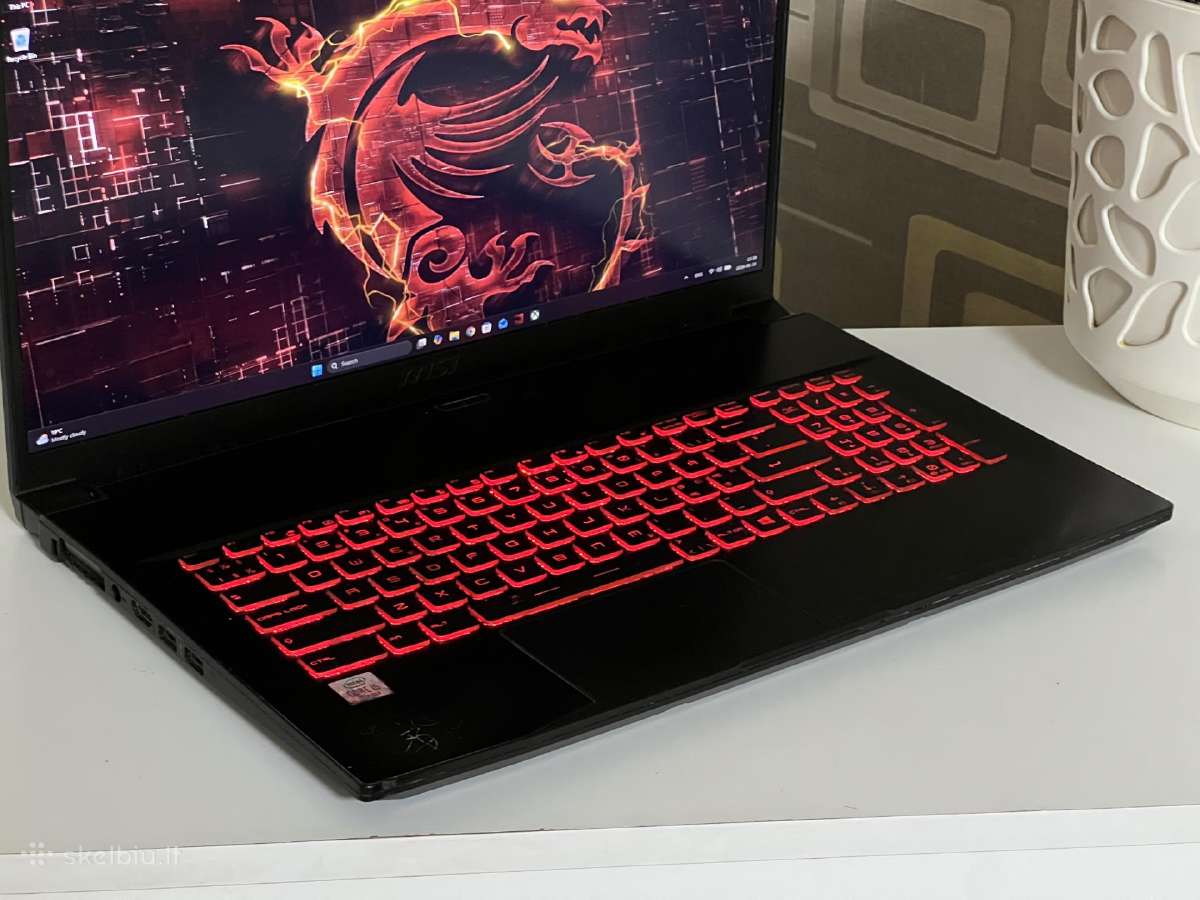 Parduodamas Msi Gf75 Thin su Gtx 1660ti, 144hz. - nuotraukos Nr. 3