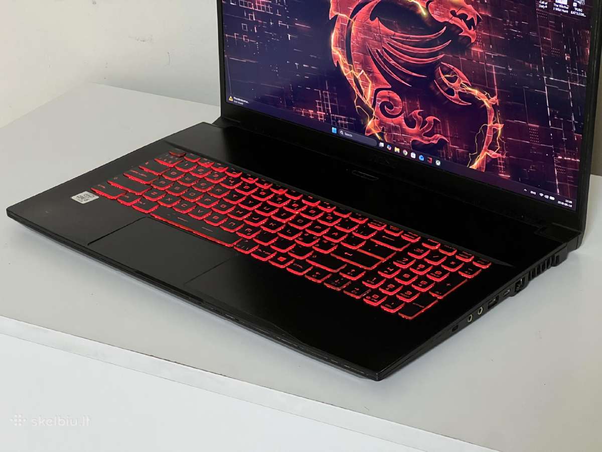 Parduodamas Msi Gf75 Thin su Gtx 1660ti, 144hz. - nuotraukos Nr. 4