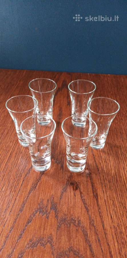 Vintažinės taurelės, 50ml, 6vnt. - nuotraukos Nr. 3