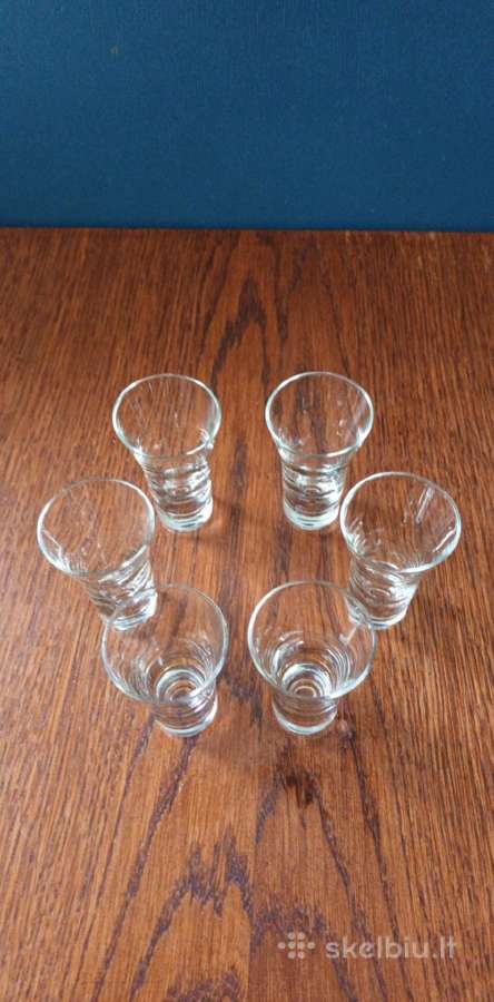 Vintažinės taurelės, 50ml, 6vnt. - nuotraukos Nr. 4
