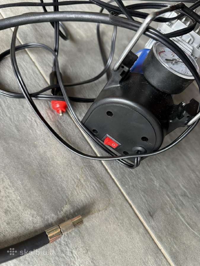 Auto/moto/dviracio Oro kompresorius 12v 30 L/min - nuotraukos Nr. 3
