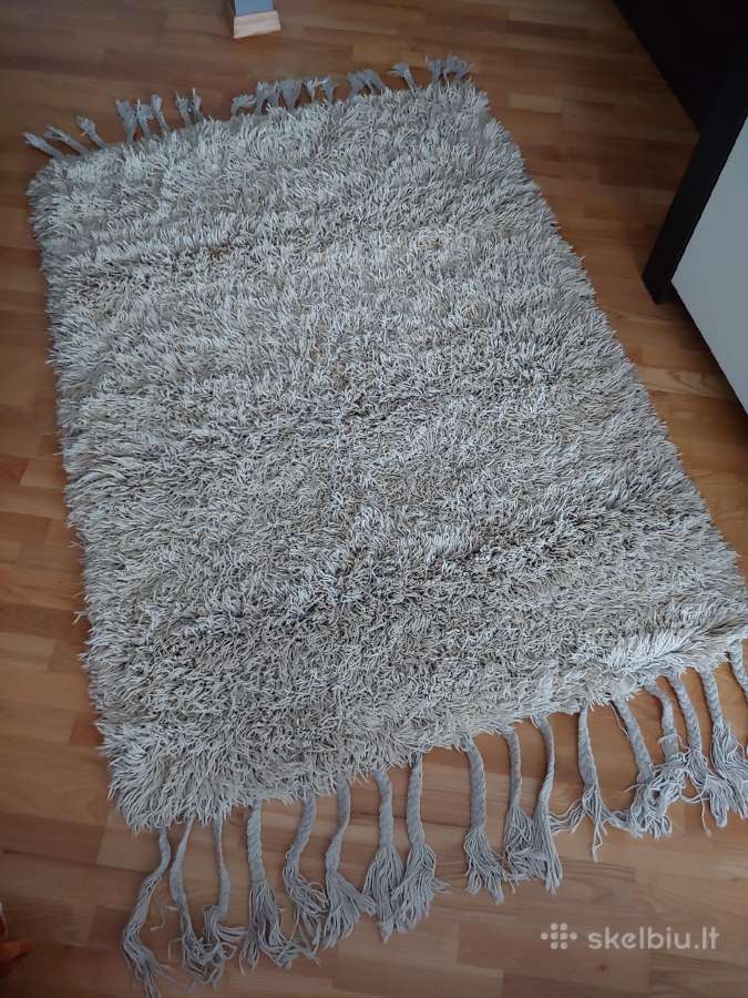 Vilnonis Turkiškas kilimas, originalus,ranku darbo