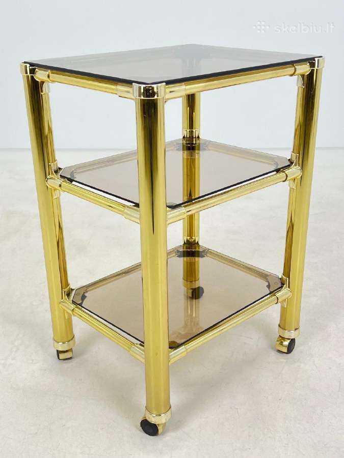 Metalinis serviravimo staliuaks su stiklu - nuotraukos Nr. 4
