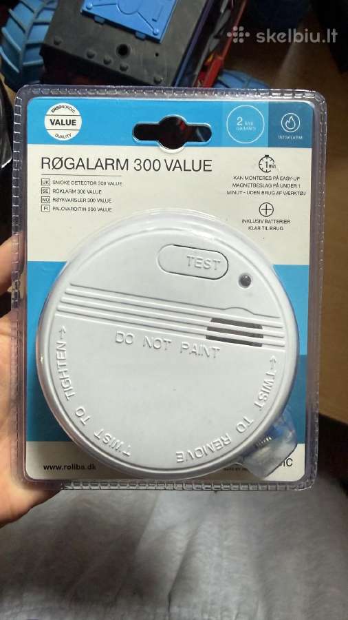 Naujas dūmų detektorius Rgalarm 300 Value 3vnt