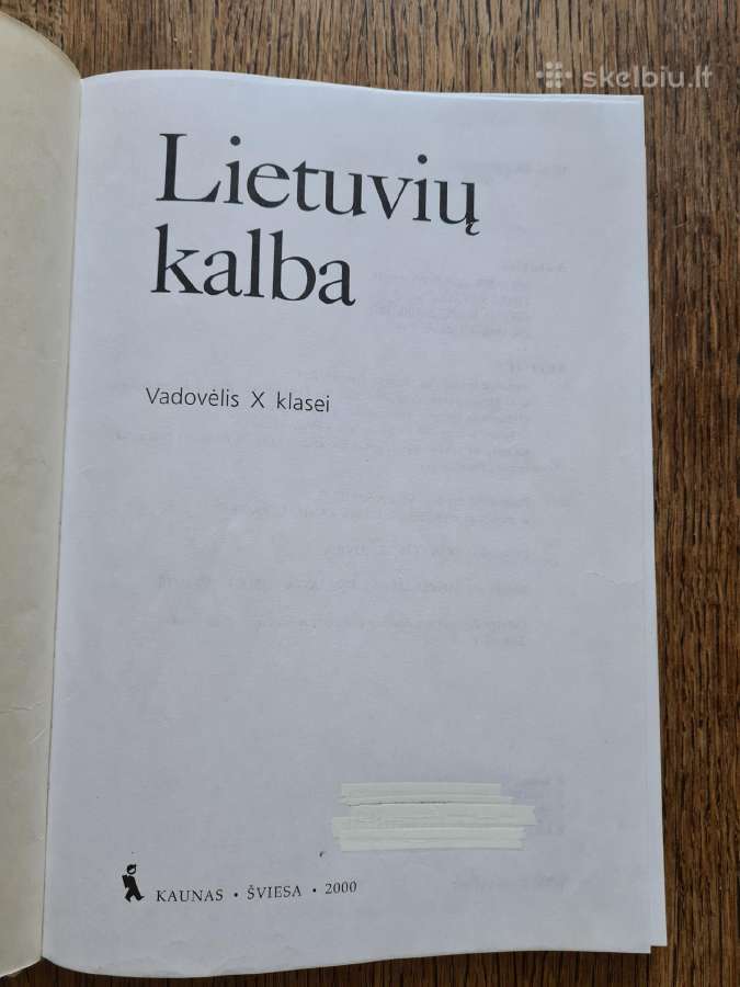 Lietuvių kalba, 10 klasė (B. Dobrovolskis, ir kt.) - nuotraukos Nr. 3