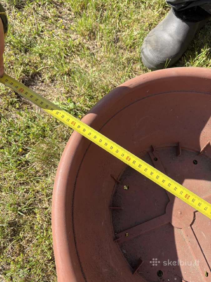 Didelis plastikinis vazonas 50cm - nuotraukos Nr. 2