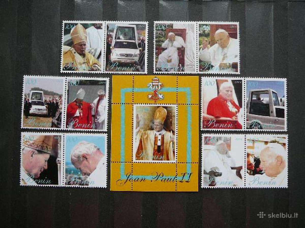 Popiezius J. Paulius II Beninas 2004 svarus bnn567