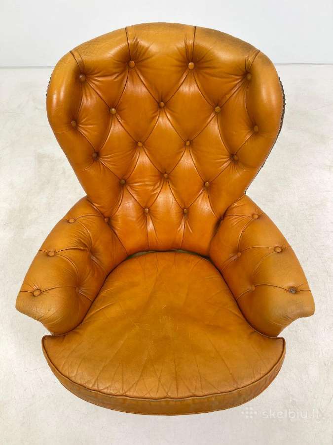 Odinis chesterfield stiliaus fotelis - nuotraukos Nr. 6