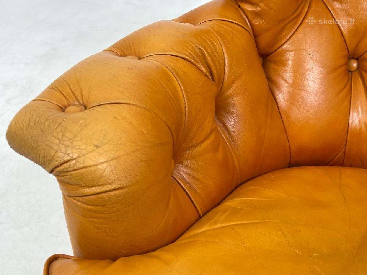 Odinis chesterfield stiliaus fotelis - nuotraukos Nr. 7