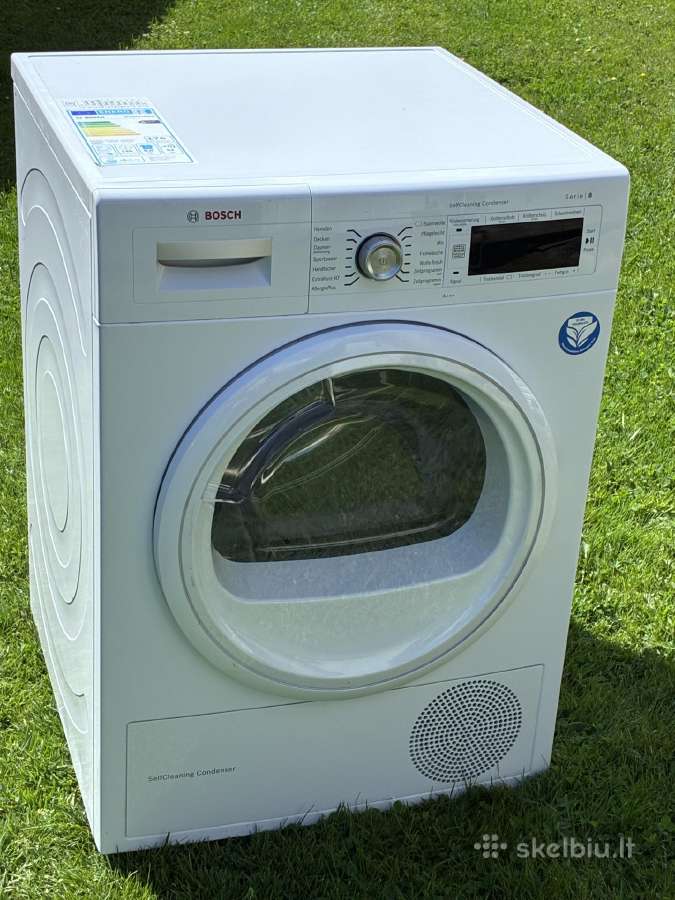 Bosch serie 8, džiovyklė.