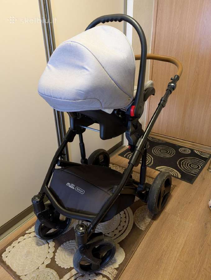 Mili Way 3in1 vežimėlio komplektas su Carlo Isofix - nuotraukos Nr. 5