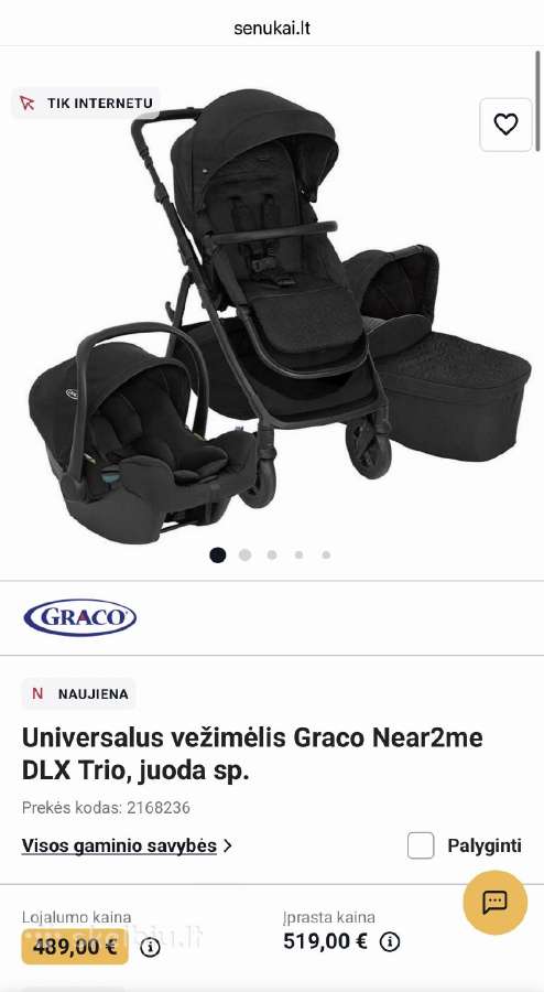 Graco vežimėlis 3 in 1 Near2me Dlx Trio - nuotraukos Nr. 14