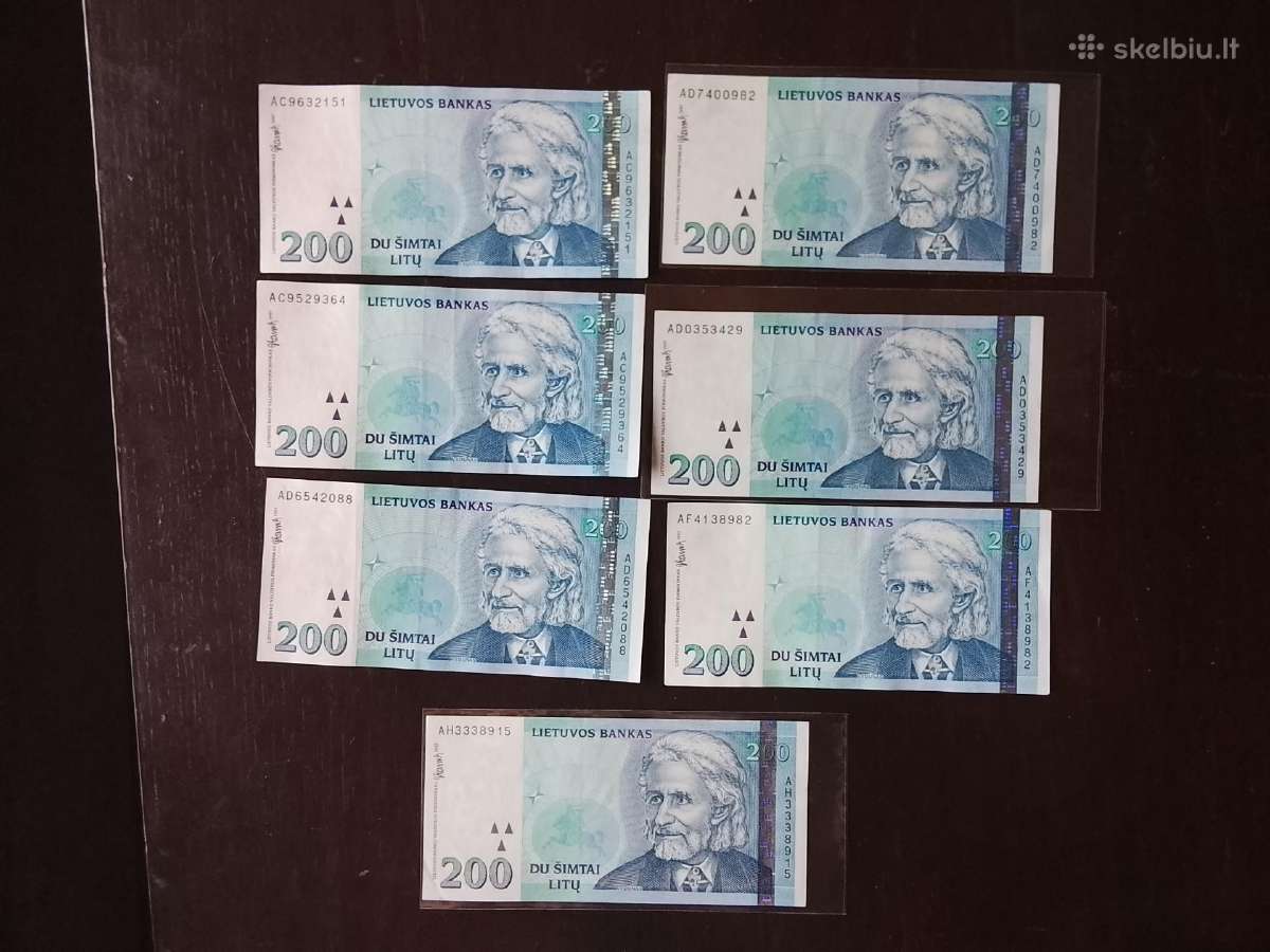 200 Litų 1997m.aunc.