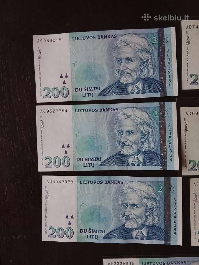 200 Litų 1997m.aunc. - nuotraukos Nr. 2
