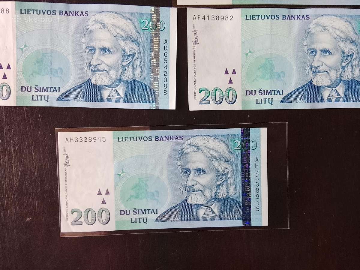 200 Litų 1997m.aunc. - nuotraukos Nr. 3