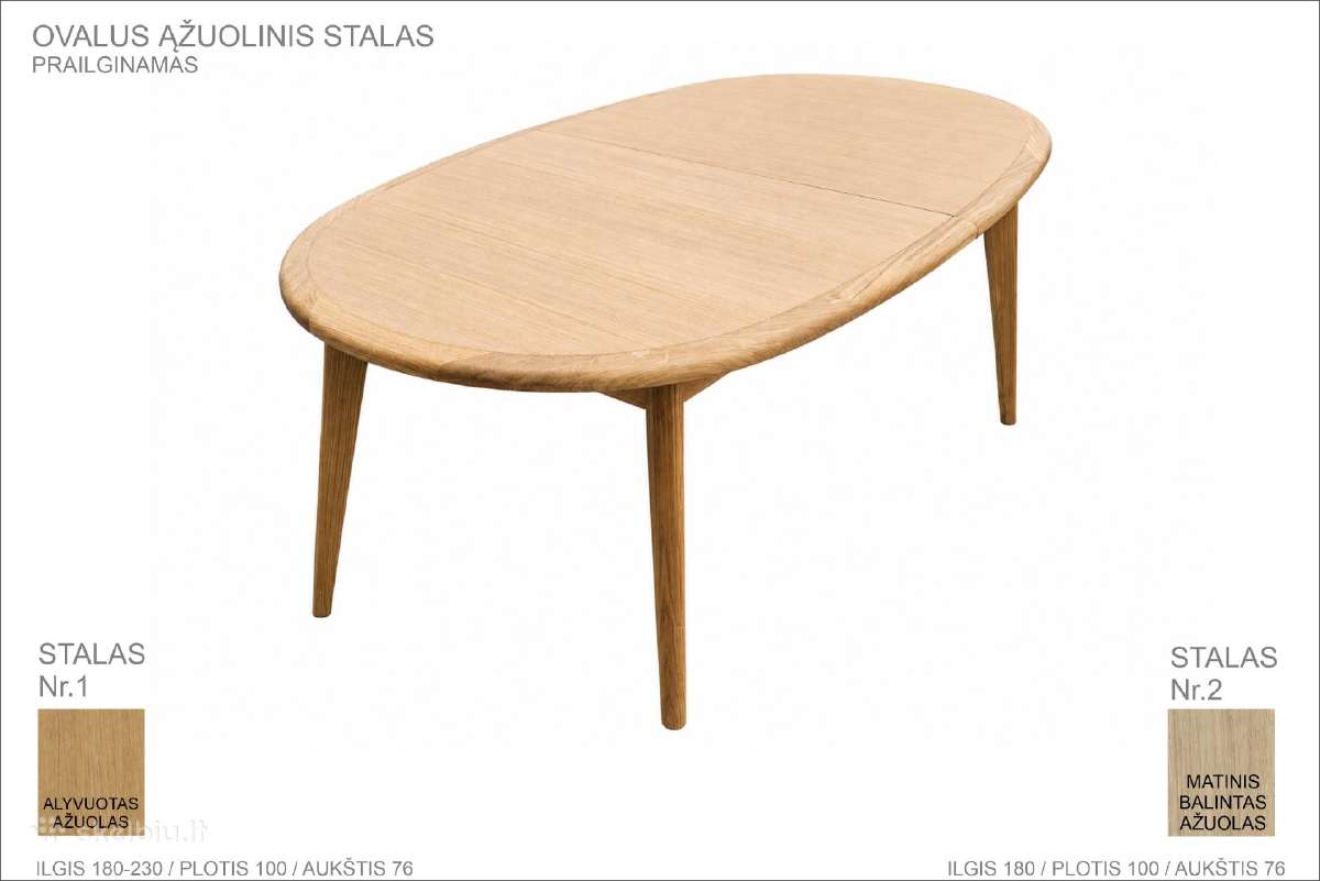 Ąžuolinis stalas