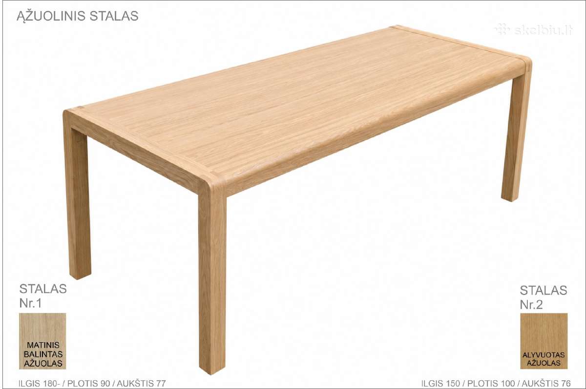 Ąžuolinis stalas