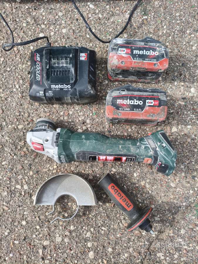 Metabo Wb 18 Lt Bl 11-125 Quick kampinis šlifuokli