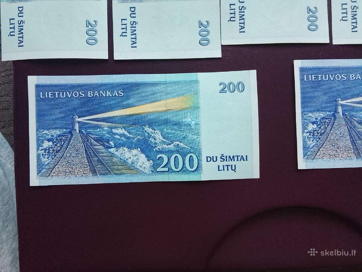 200 litų 1997m.aa serija - nuotraukos Nr. 7