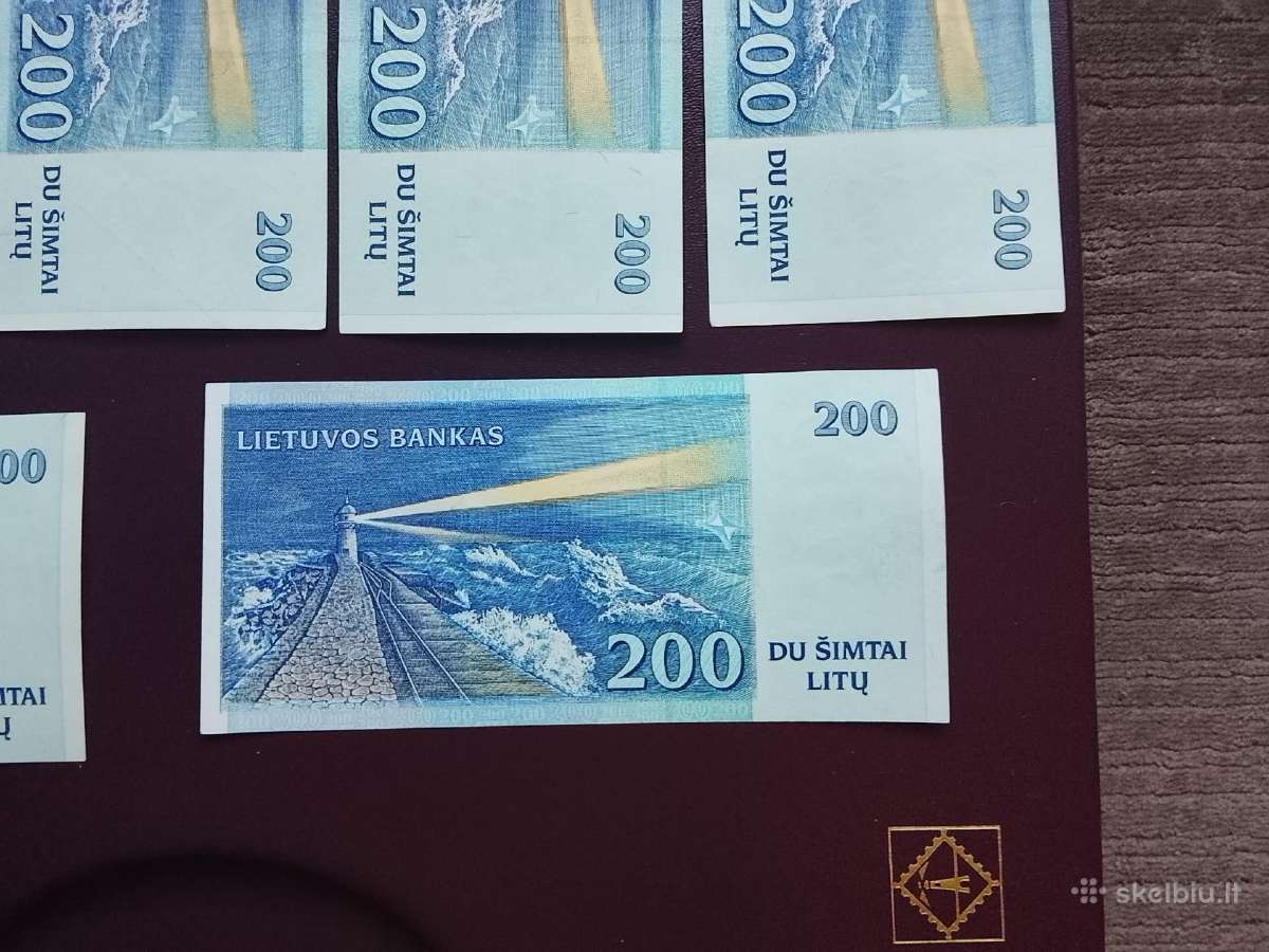 200 litų 1997m.aa serija - nuotraukos Nr. 8