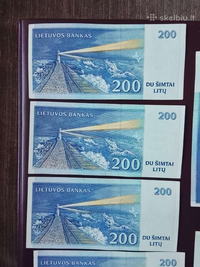 200 litų 1997m.aa serija - nuotraukos Nr. 9