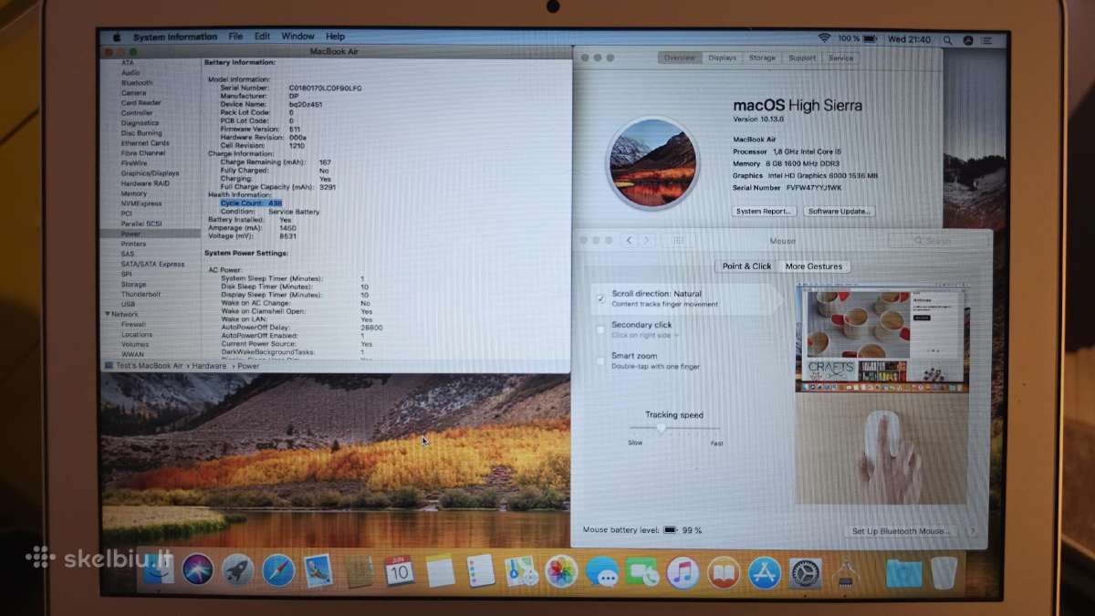 Parduodamas 2017 m. MacBook Air 13" + Priedai - nuotraukos Nr. 4