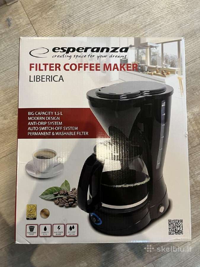 Esperanza Liberica filtrinis kavos aparatas 1.5l 8