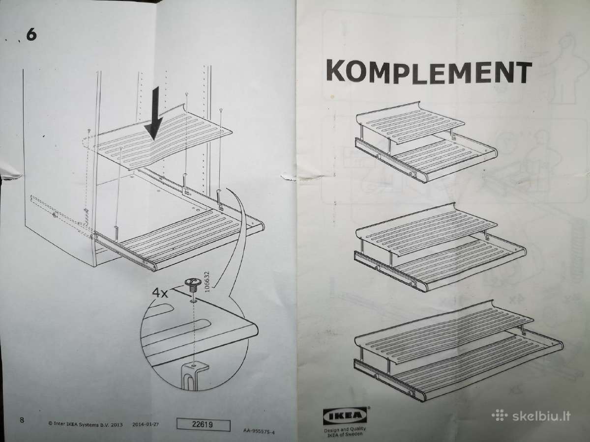 Dovanoju. Ikea spintos ištraukiamas stalčius - nuotraukos Nr. 4
