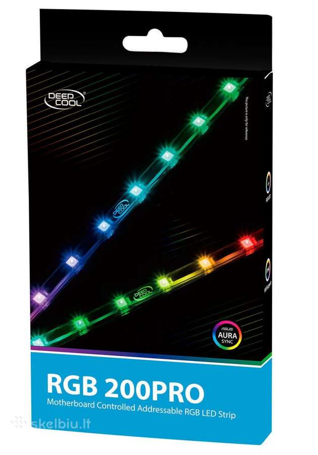 Deepcool Rgb 200 Pro+ argb kabelis į MB