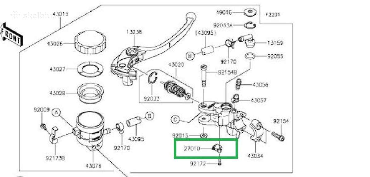 Kawasaki stabdžių jungiklis Oem 27010-0915 - nuotraukos Nr. 6