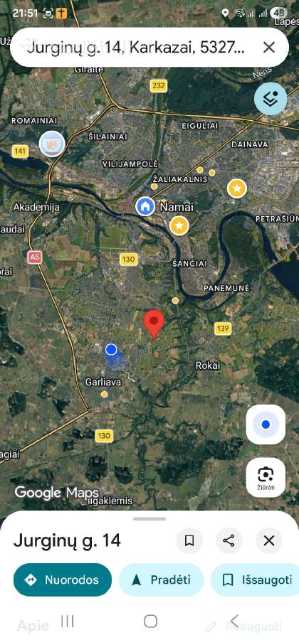 11,57 a. namų valda.