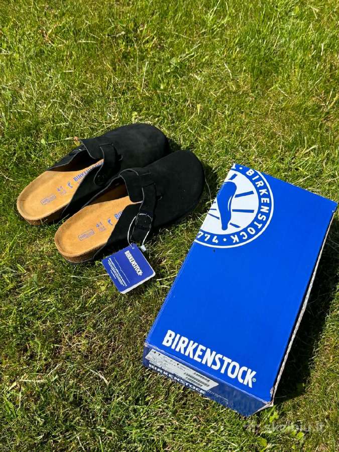 Birkenstock Boston Soft Footbed Black Suede –4