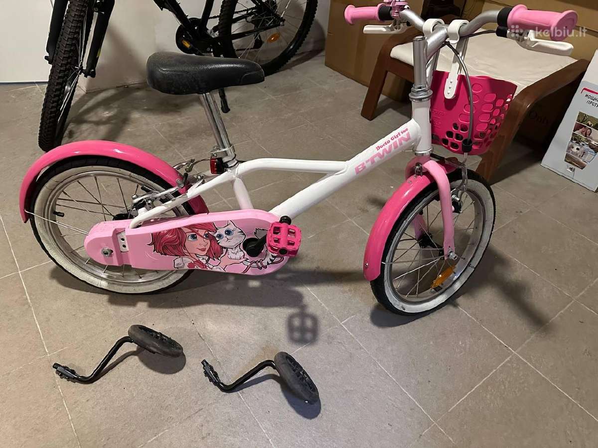 Vaikiškas dviratis Docto Girl 500, 16 col. Btwin.