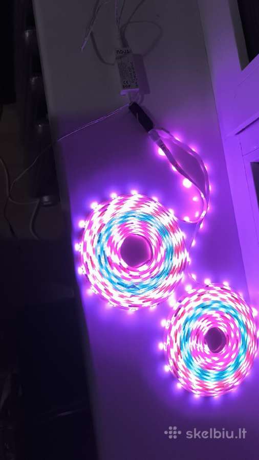Rgb LED juosta 2x8m