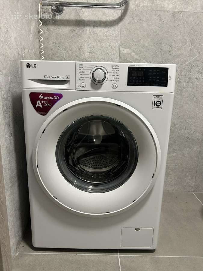 LG Direct Drive 6.5 kg skalbimo mašina Vilnius