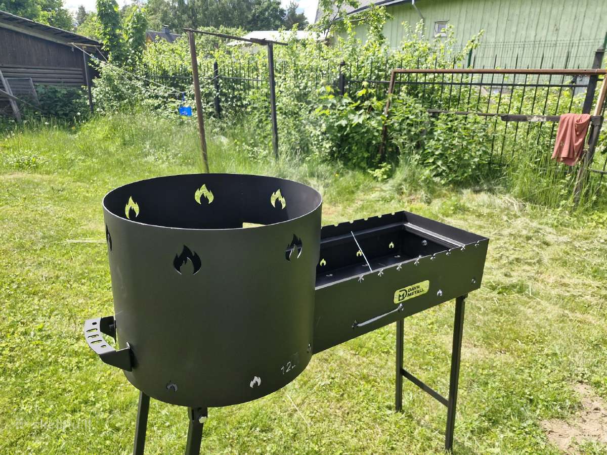 Šašlykinė- kazano krosnelė 12 l kazanui mangalas - nuotraukos Nr. 8