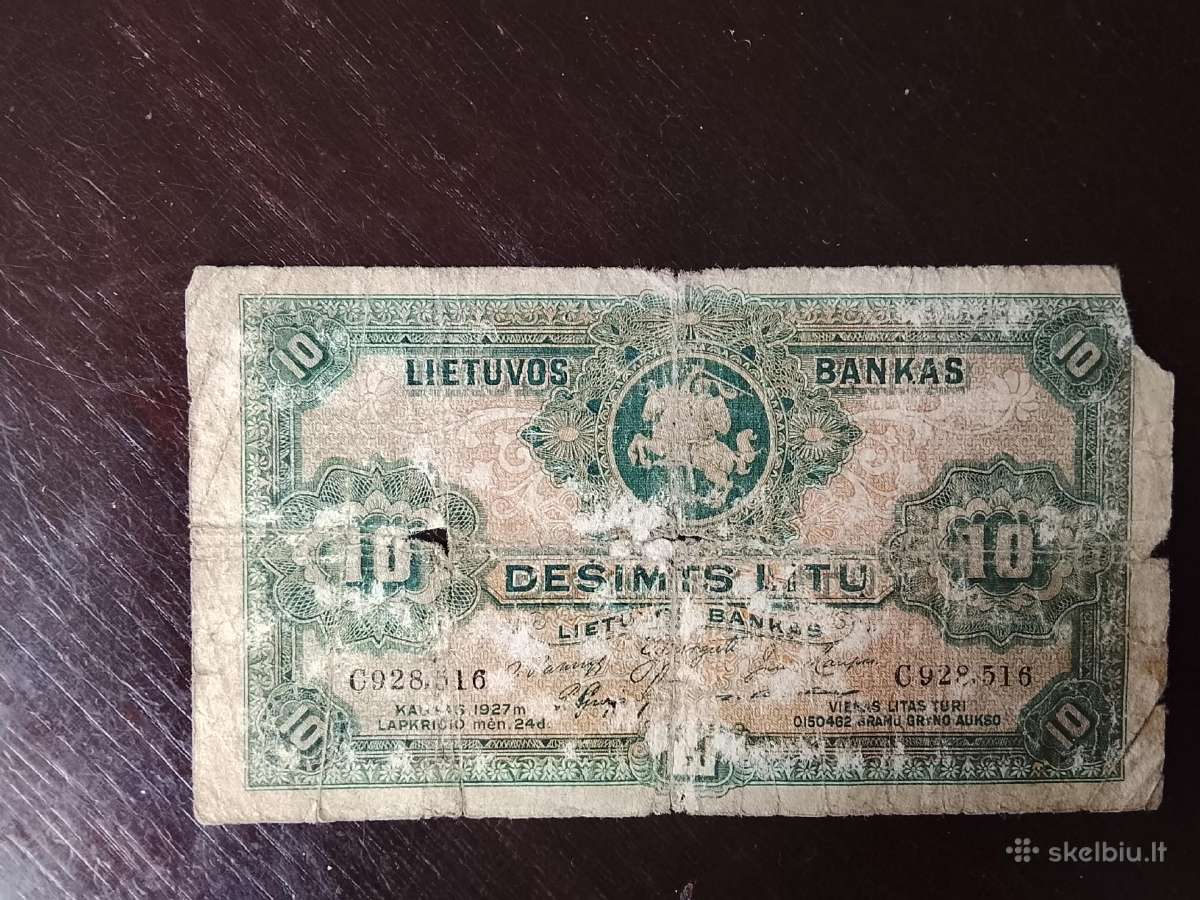 10 Litų.1927m.