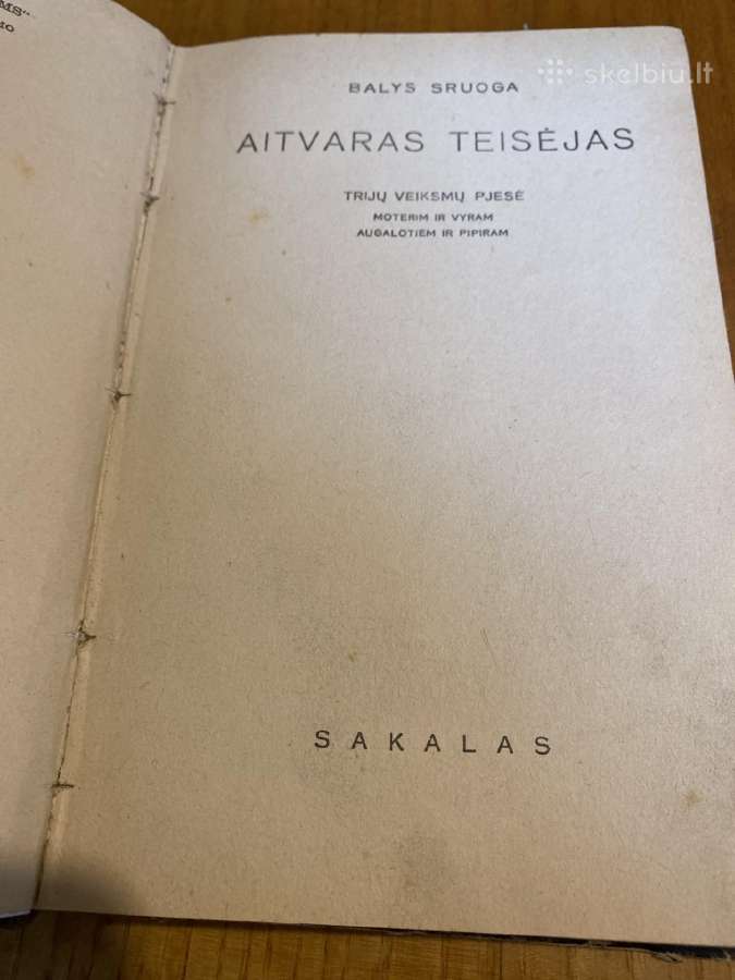 1935m. Balys Sruogaaitvaras Teisėjas - nuotraukos Nr. 2