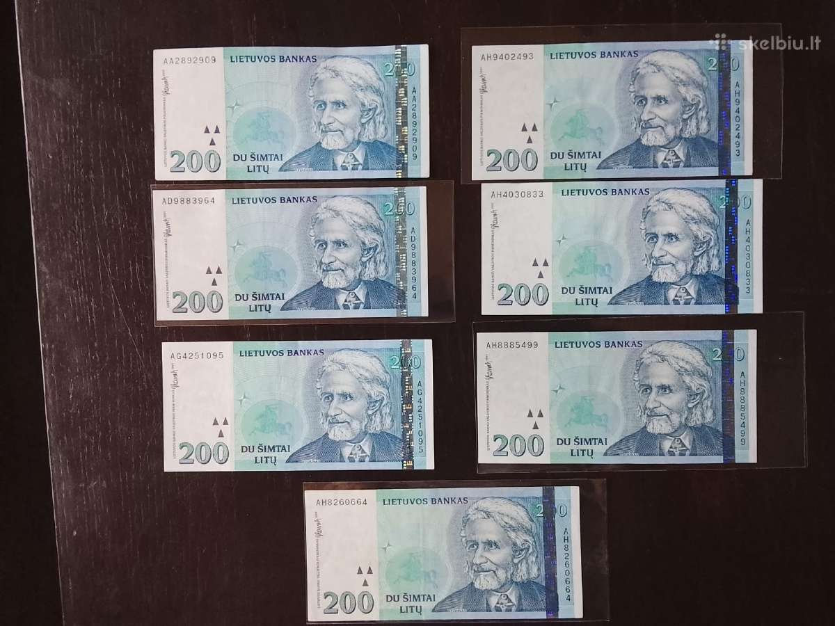 200litu.1997m.nauji