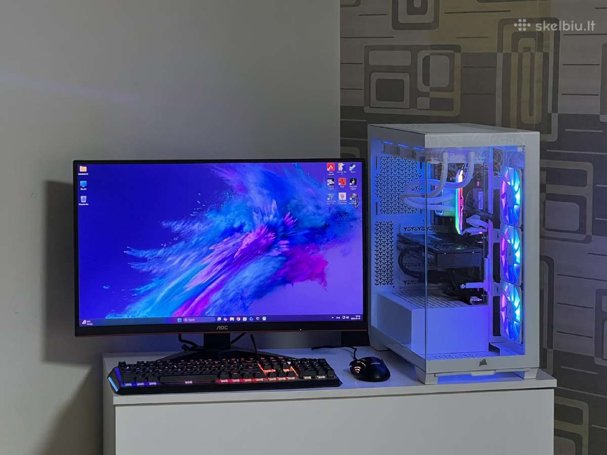Parduodamas stac. Su Rtx 5070, Ryzen 7, 32gb/2tb.