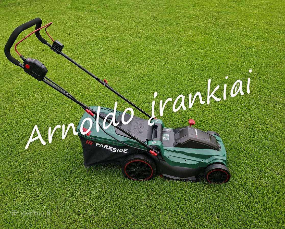 Parkside akumuliatorinė 40v vejapjovė Naujiena!