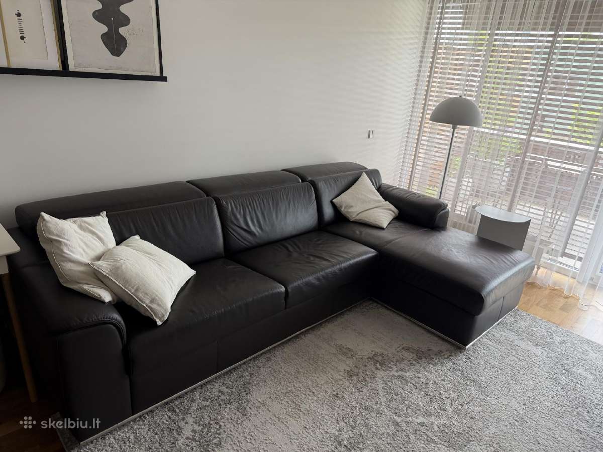 Odinė sofa Kler